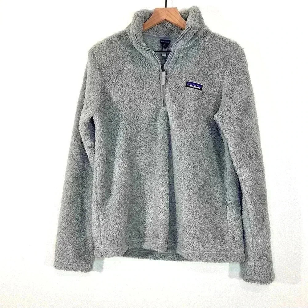 Womens Gray Patagonia Polar Fleece Half Zip